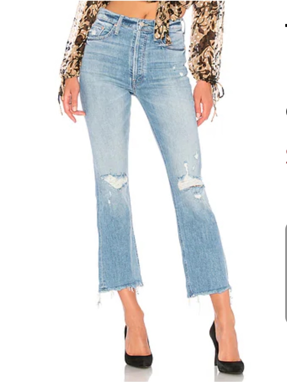 NWT Mother Superior The Tripper Ankle Jeans Misbeliever Wash Sold Out - Picture 6 of 15